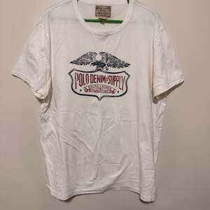 Polo Denim & Supply Ralph Lauren White Eagle Graphic Slim Fit T-Shirt 2XL